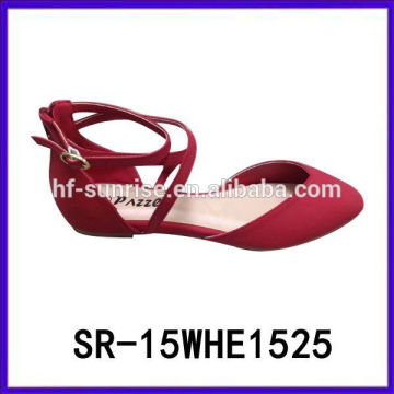 SR-15WHE1525 sapatas da senhora 2015 sapatas lisas das mulheres 2015 sapatas da senhora do mocassim da forma